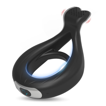 Male Penis Vibrating Ring for Delay Ejaculation with 10 Modes / Cock Ring for Men / Adult Sex Toys - EVE's SECRETS